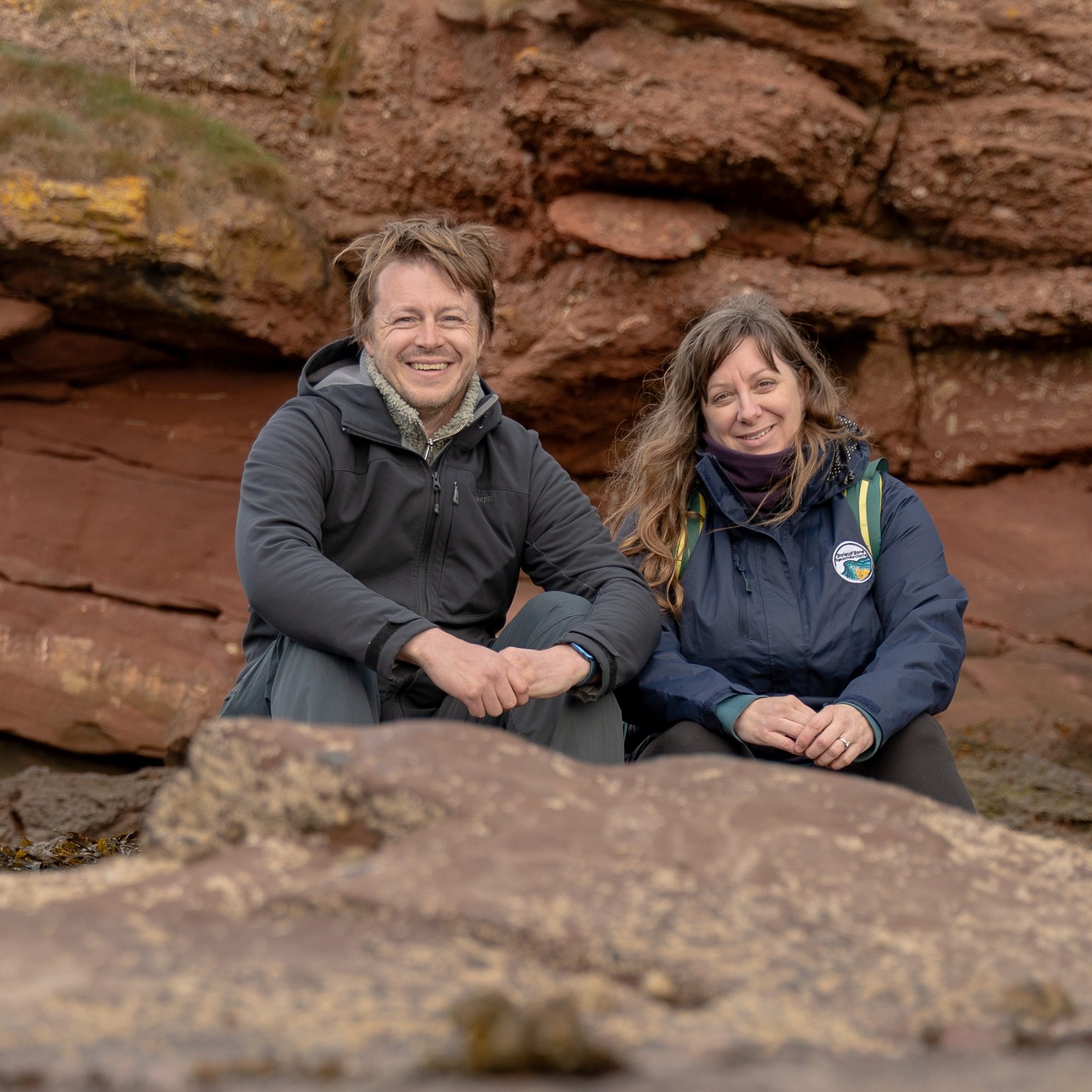 Expert guides in geology, earth science and local history leading walking tours on the Arbroath Cliffs